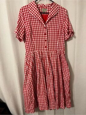 Lindy Bop size 12 Red Gingham dress